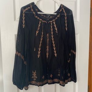 Lucky Brand Black Blouse